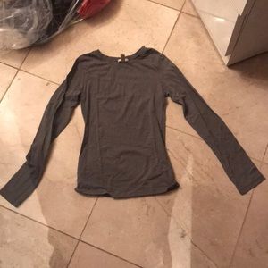 Grey long sleeve shirt